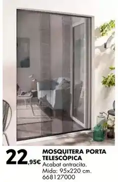 Fes Més Antracita - mosquitera porta telescopica oferta