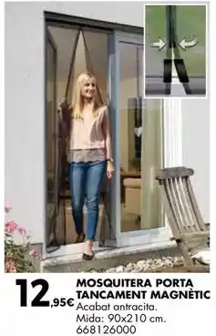 Fes Més Antracita - mosquitera porta tancament magnetic oferta
