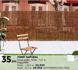 Fes Més Vimet natural oferta