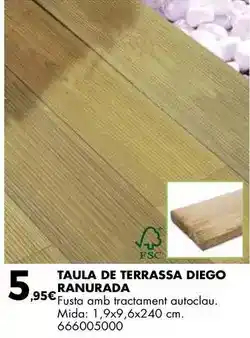 Fes Més Taula de terrassa diego ranurada oferta