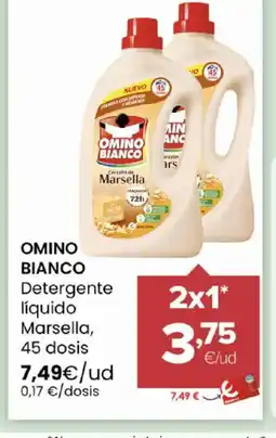 Autoservicios Familia OMINO BIANCO Detergente líquido Marsella 45 dosis oferta