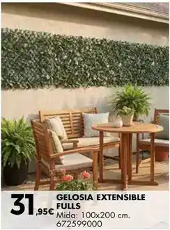 Fes Més Gelosia extensible fulls oferta