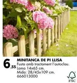 Fes Més Minitaca de pi llisa oferta