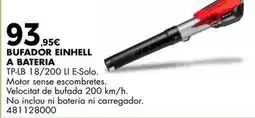 Fes Més Einhell - bufador a bateria oferta