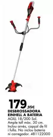 Fes Més Einhell - desbrossadora eniheli a bateria oferta