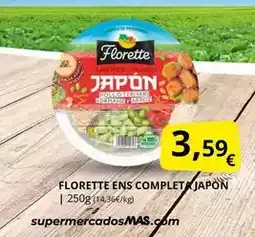 Supermercados MAS Florette - ens completa japon oferta