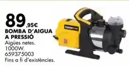 Fes Més Bomba d'aigua a pressio oferta
