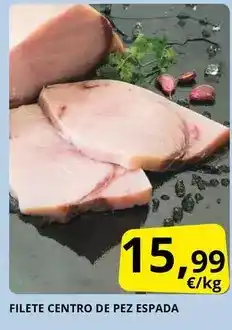 Supermercados MAS Filete centro de pez espada oferta