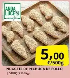 Supermercados MAS Anda - nuggets de pechuga de pollo oferta