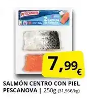 Supermercados MAS Pescanova - salmon centro con piel oferta