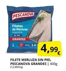 Supermercados MAS Pescanova - filete merluza sin piel oferta