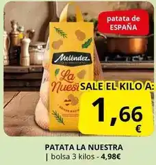Supermercados MAS Melendez - patata la nuestra oferta
