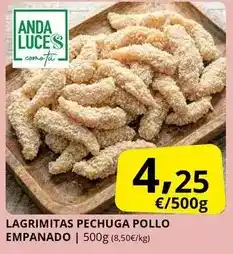 Supermercados MAS Anda - lagrmitas pechuga pollo empanado oferta