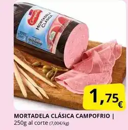 Supermercados MAS Campofrío - mortadela clasica oferta