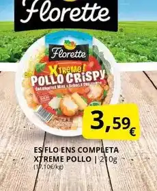 Supermercados MAS Florette - es flo ens completa xtreme pollo oferta
