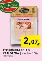 Supermercados MAS La carloteña - pechuguita pollo oferta