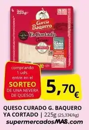 Supermercados MAS García baquero - queso curado oferta