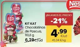 Autoservicios Familia KIT KAT Chocolatinas de Pascua oferta