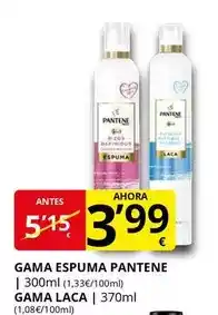 Supermercados MAS Pantene - gama espuma oferta