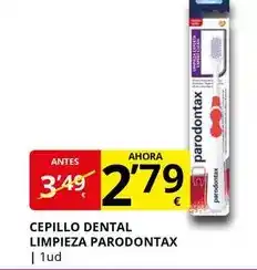 Supermercados MAS Parodontax - cepillo dental limpieza oferta