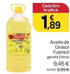 Supermercados El Jamón Fontasol - aceite de girasol oferta