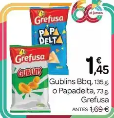 Supermercados El Jamón Grefusa - gublins bbq o papadelta oferta