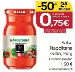 Supermercados El Jamón Gallo - salsa napolitana oferta