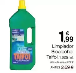 Supermercados El Jamón Taifol - limpiador bioalcohol oferta