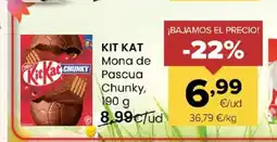 Autoservicios Familia KIT KAT Mona de Pascua Chunky oferta