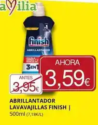 Supermercados MAS Finish - abrillantador lavavajillas oferta