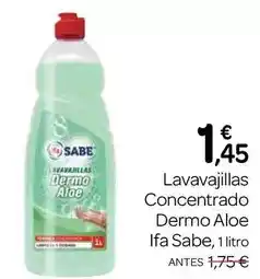 Supermercados El Jamón Ifa sabe - lavavajillas concentrado dermo aloe oferta
