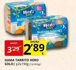 Supermercados MAS Hero - gama tarrito oferta