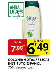 Supermercados MAS Anda - colonia gotas frescas instituto español oferta