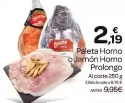 Supermercados El Jamón Prolongo - paleta horno o jamon horno oferta