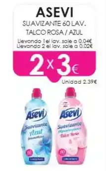 Muchas Perfumerías Asevi - suavizante talco rosa oferta