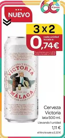 Supermercados El Jamón Victoria - cerveza oferta