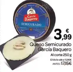 Supermercados El Jamón García baquero - queso semicurado oferta
