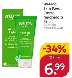 Rossmann Weleda - skin food crema reparadora oferta