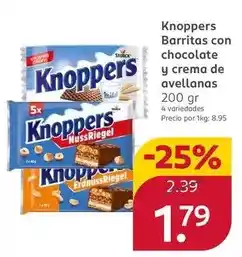 Rossmann Knoppers - barritas con chocolate y crema de avellanas oferta