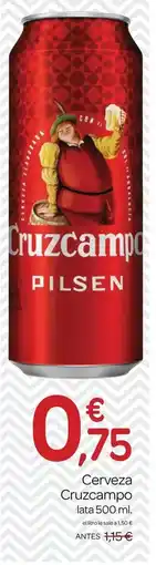 Supermercados El Jamón Cruzcampo - cerveza oferta