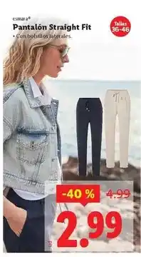 Ocine Esmara - pantalon straight fit oferta