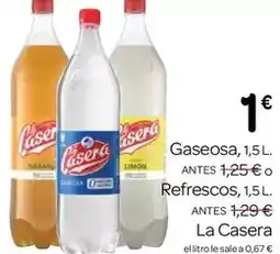 Supermercados El Jamón La casera - gaseosa oferta