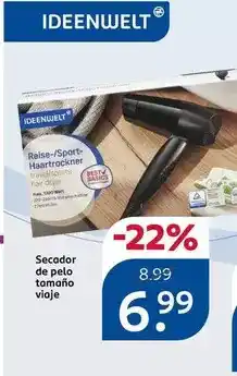 Rossmann Ideenwelt - secador de pelo tamano viaje oferta