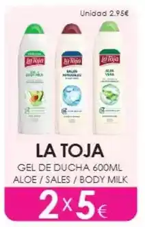 Muchas Perfumerías La toja - gel de ducha aloe/sales/body milk oferta