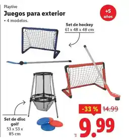 Ocine Playtive - juegos para exterior oferta
