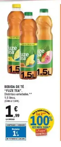E.Leclerc FUZE TEA Bebida de té oferta