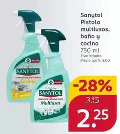 Rossmann Sanytol - pistola multiusos, baño y cocina oferta
