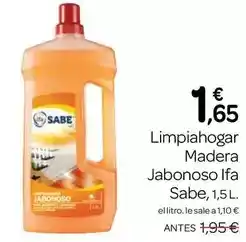 Supermercados El Jamón Ifa sabe - limpiahogar madera jaboneso oferta