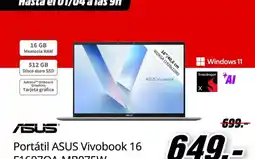 MediaMarkt Asus - portatil vivobook 16 oferta