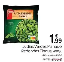 Supermercados El Jamón Findus - judías verdes planas o redondas oferta